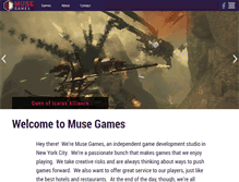 Tablet Screenshot of musegames.com